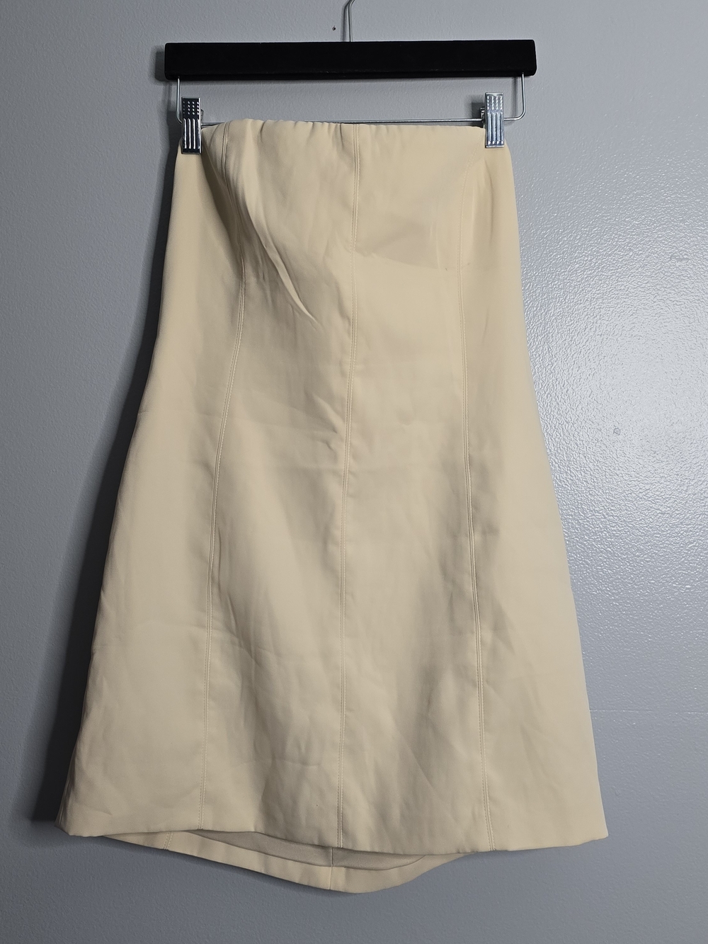 Meshki Cream Strapless Mini Dress